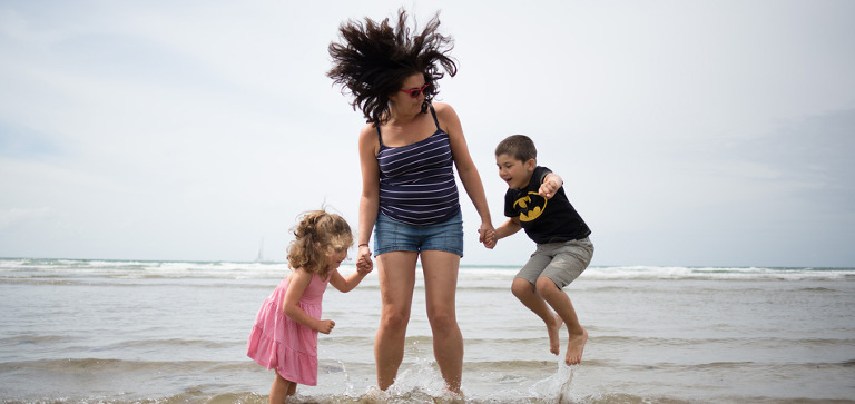 Creative family portraits Devon