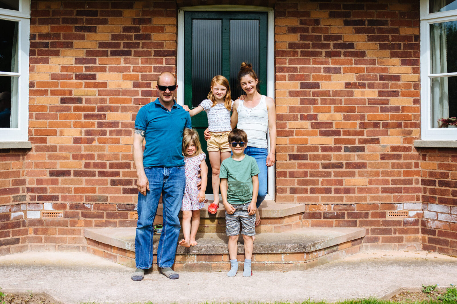 Doorstep family photography Somerset